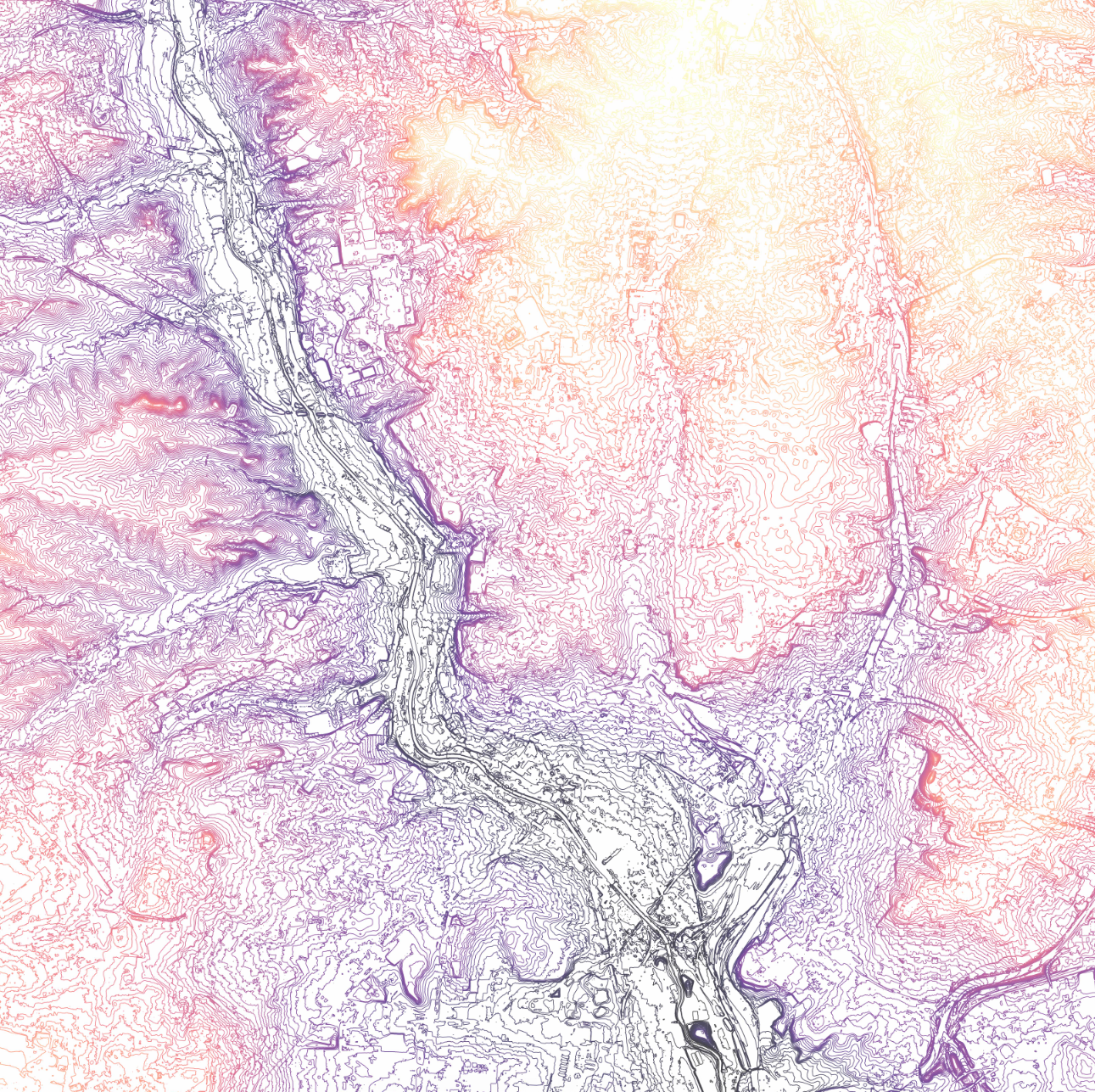 Madrid's terrain map